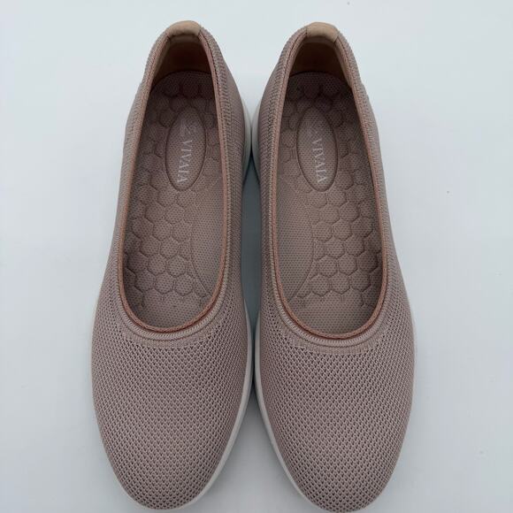 Vivaia Izabel Walker Pro Hybrid Comfort Support Knit Water RPT Flats Taupe 8.5 - Picture 8 of 10